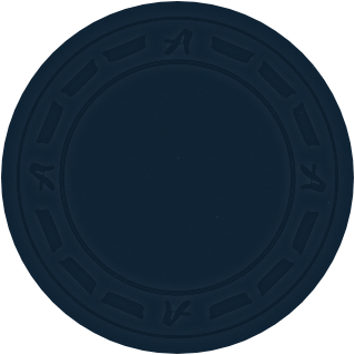 Dark Blue clay poker chip