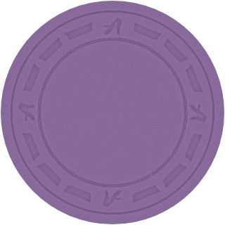 Lavender clay poker chip