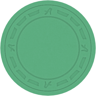 Light Green clay poker chip
