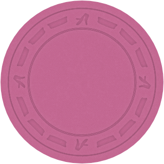 Pink clay poker chip