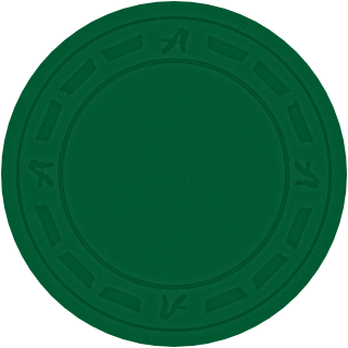 Retro Green clay poker chip